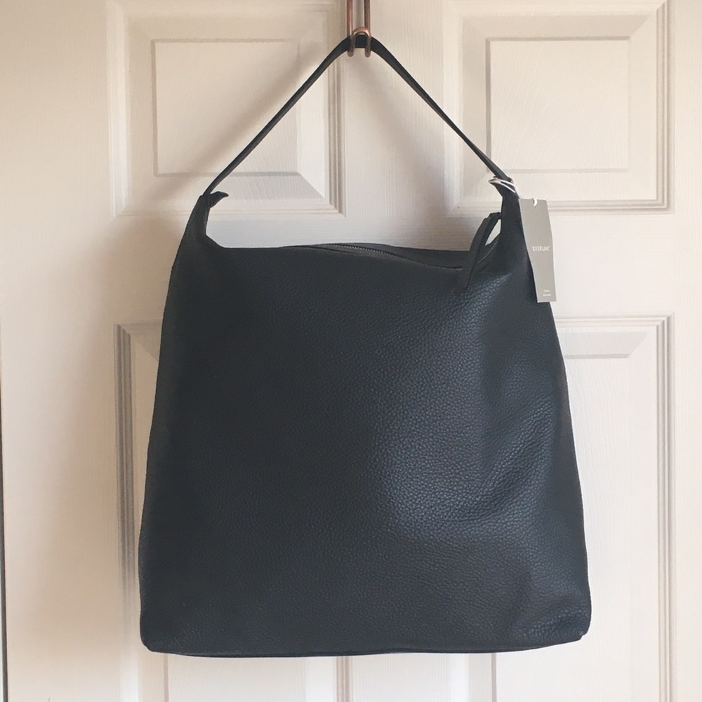 Everlane 'The Boss' Leather Hobo Bag in Black